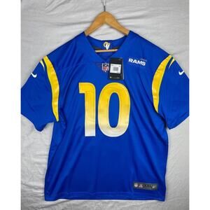 NEW Nike NFL On Field Jersey Adult 2XL LA Rams Cooper Kupp #10 Blue Stitched